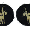 Pair of 22nd (East African) Brigade WW2 Printed Formation Signs