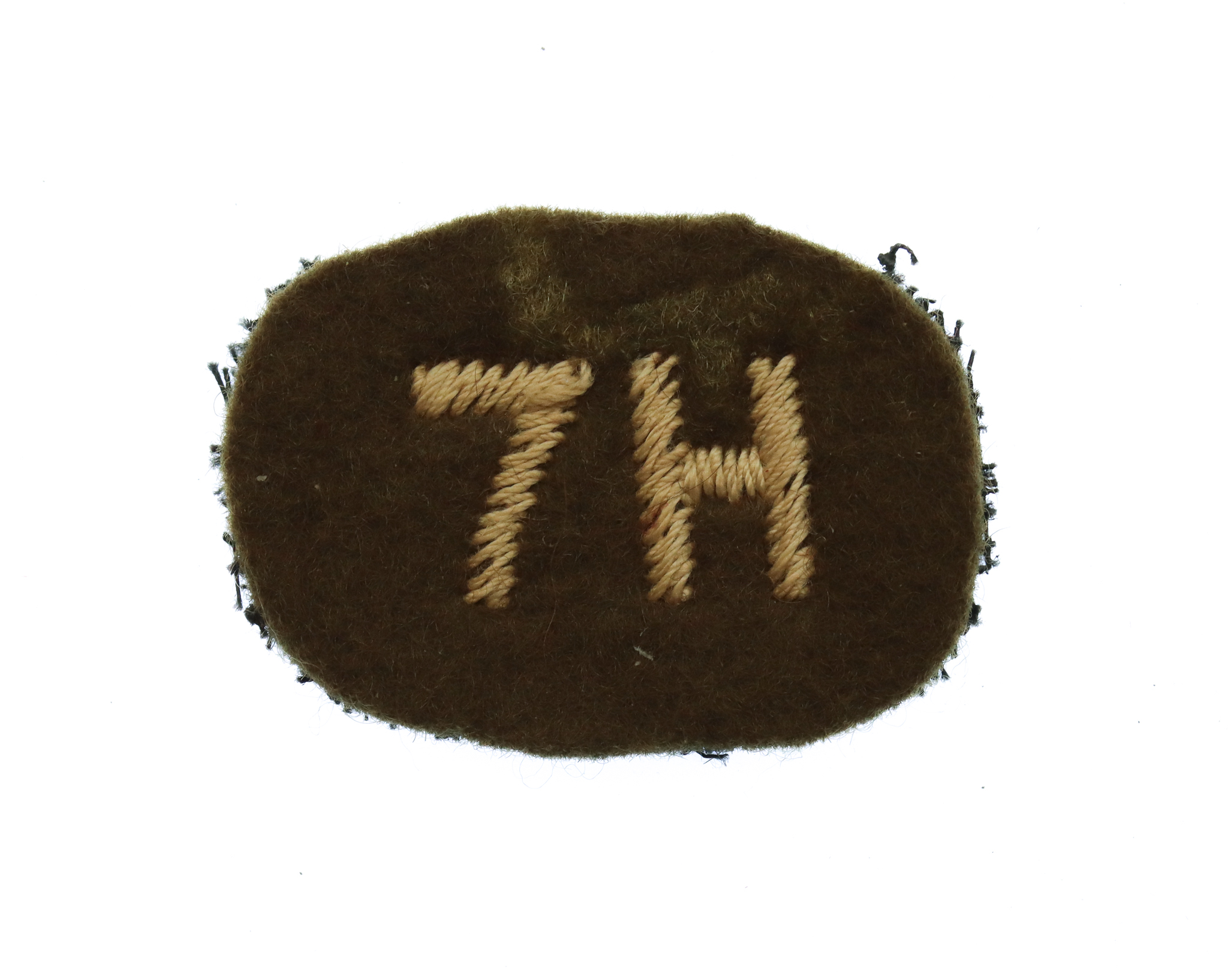 7th Queen's Own Hussars (7H) Cloth Shoulder Title