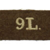 9th Lancers (9L) Cloth Slip On Shoulder Title