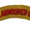 Royal Armoured Corps (ROYAL ARMOURED CORPS) Cloth Shoulder Title