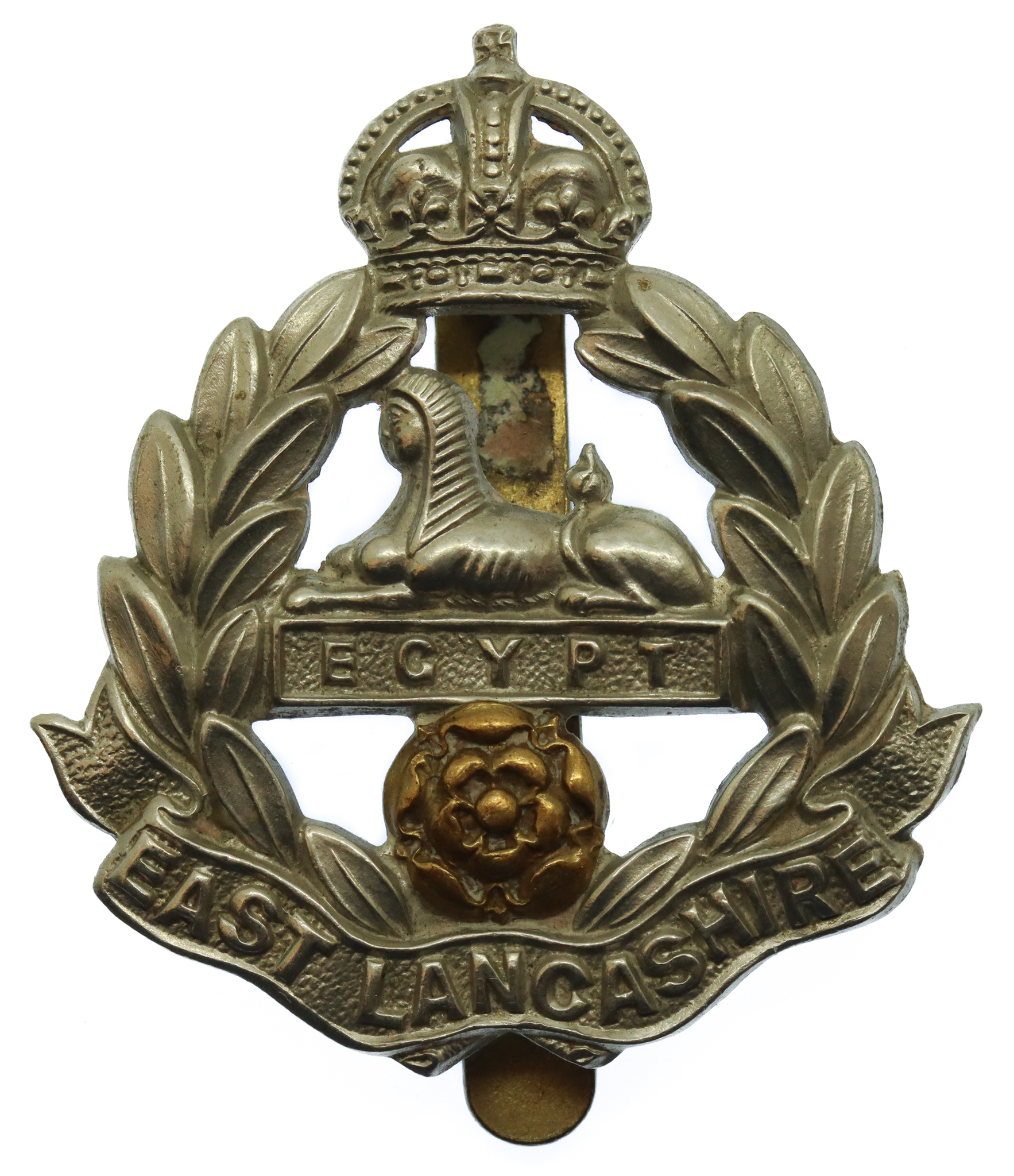East Lancashire Regiment Cap Badge - King's Crown