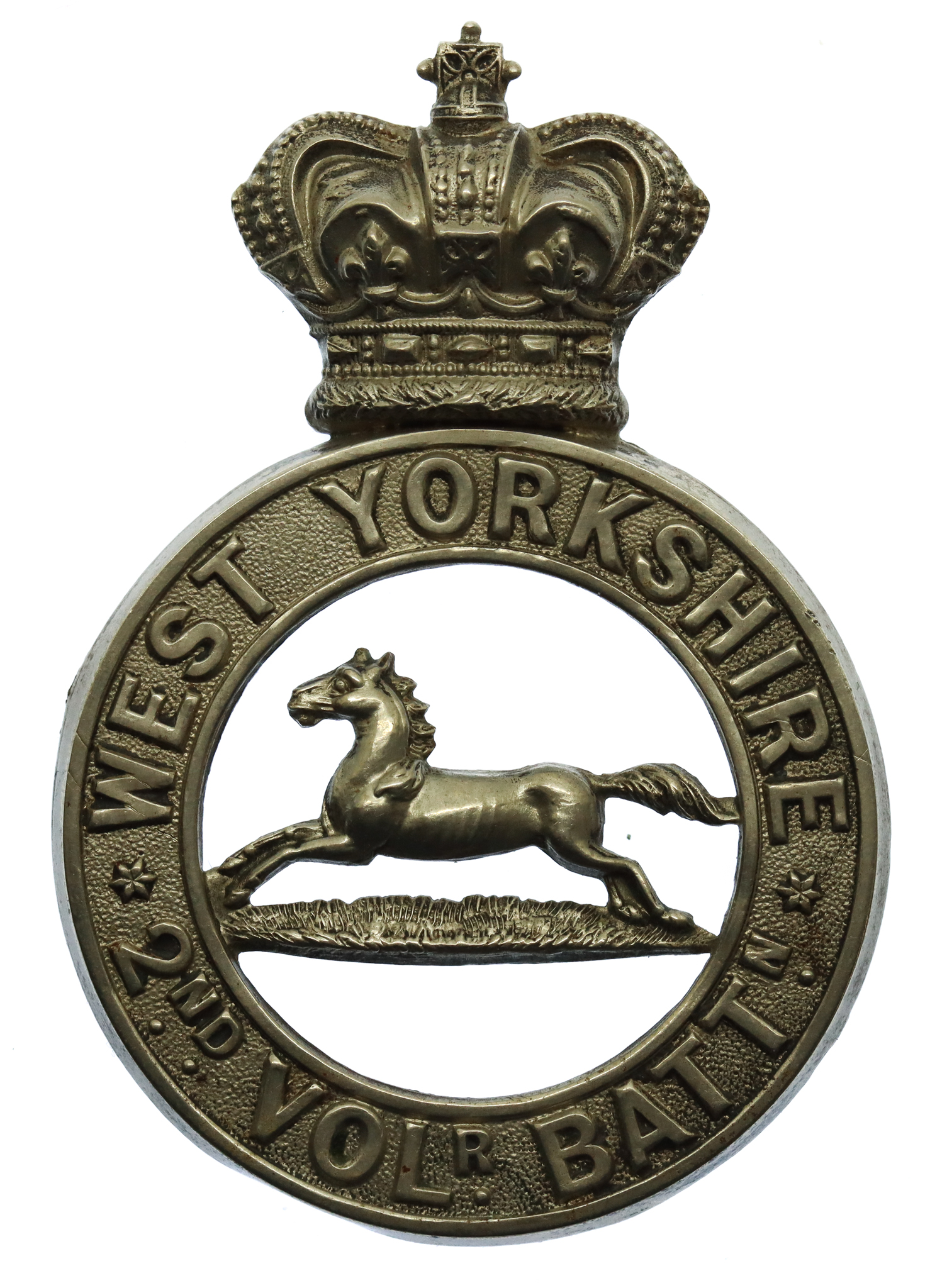 Victorian 2nd Volunteer Bn. P.W.O. West Yorkshire Regiment Glengarry Badge