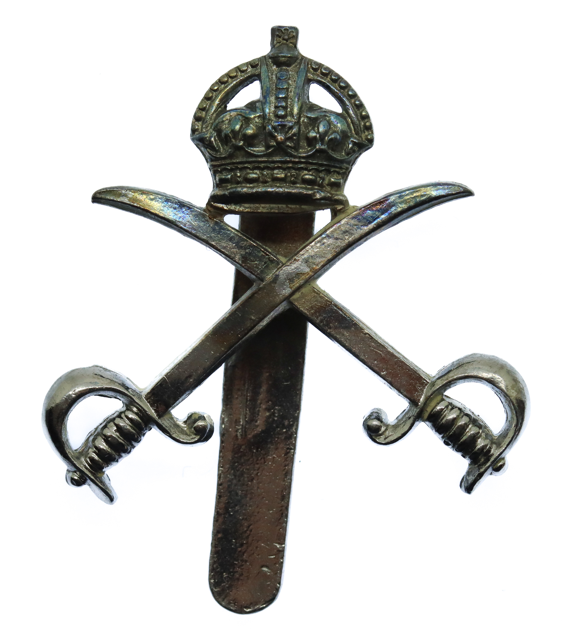 Army Physical Training Corps (A.P.T.C.) Chrome Cap Badge - King's Crown