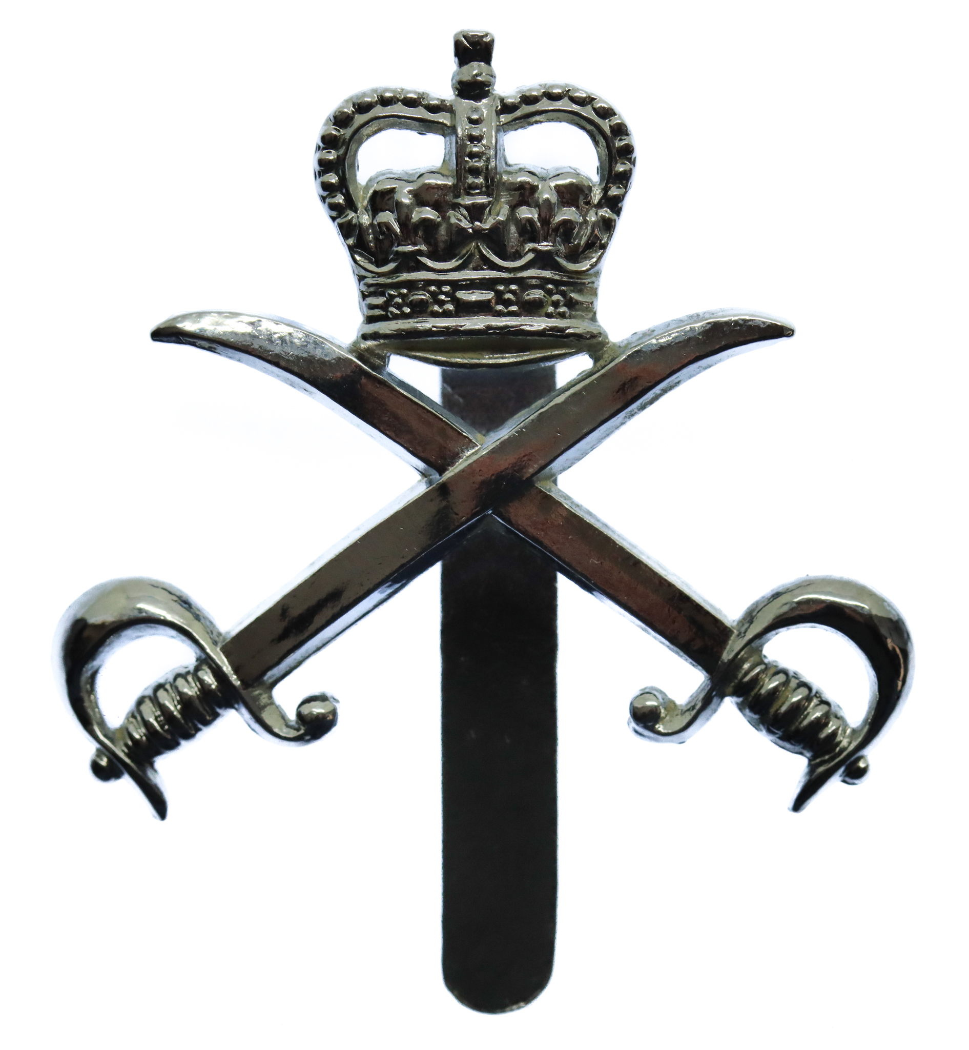 Army Physical Training Corps (A.P.T.C.) Chrome Cap Badge - Queen's Crown