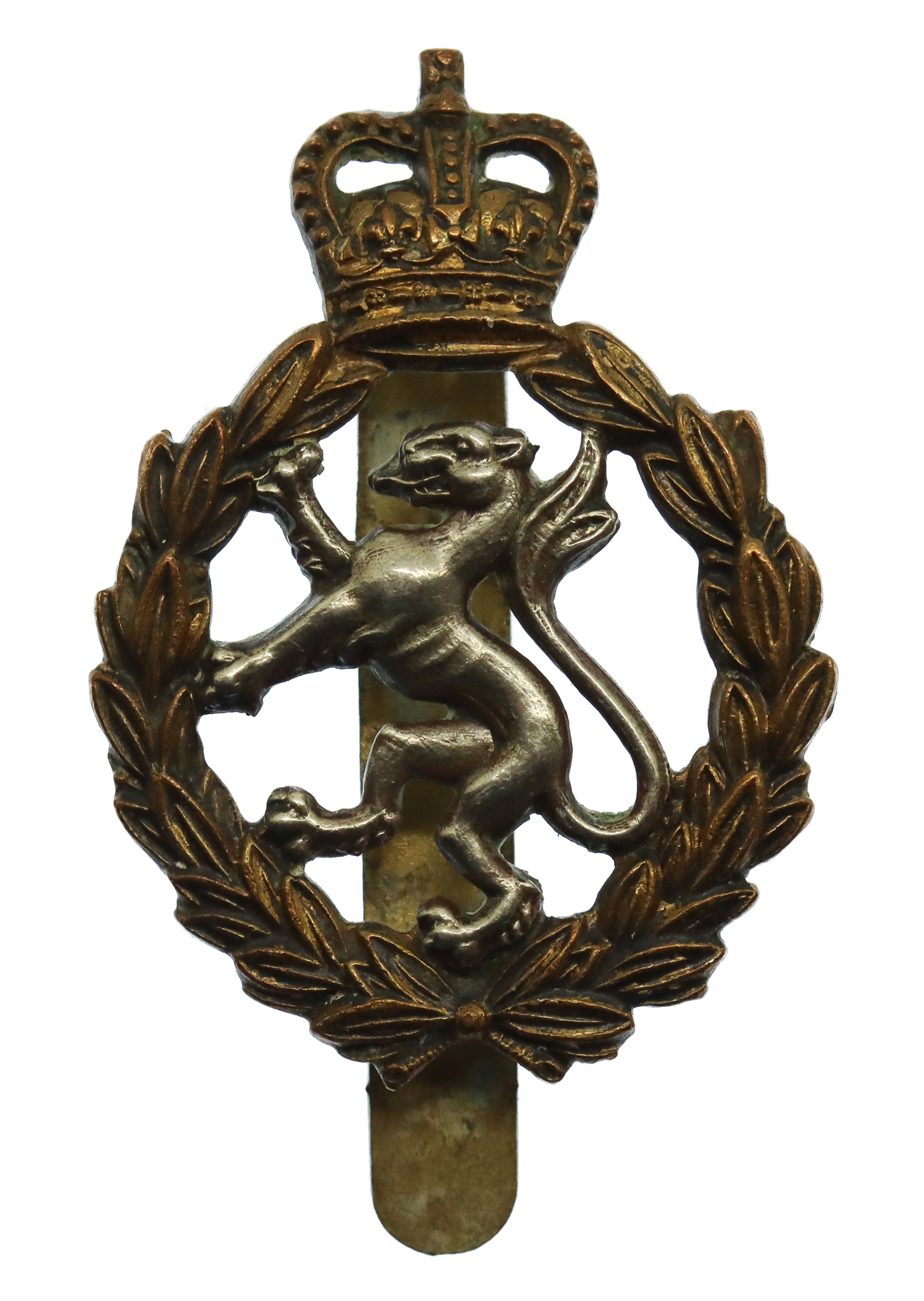 Women's Royal Army Corps (W.R.A.C.) Bi-Metal Cap Badge - Queen's Crown