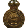Army Catering Corps Brass Cap Badge - King's Crown