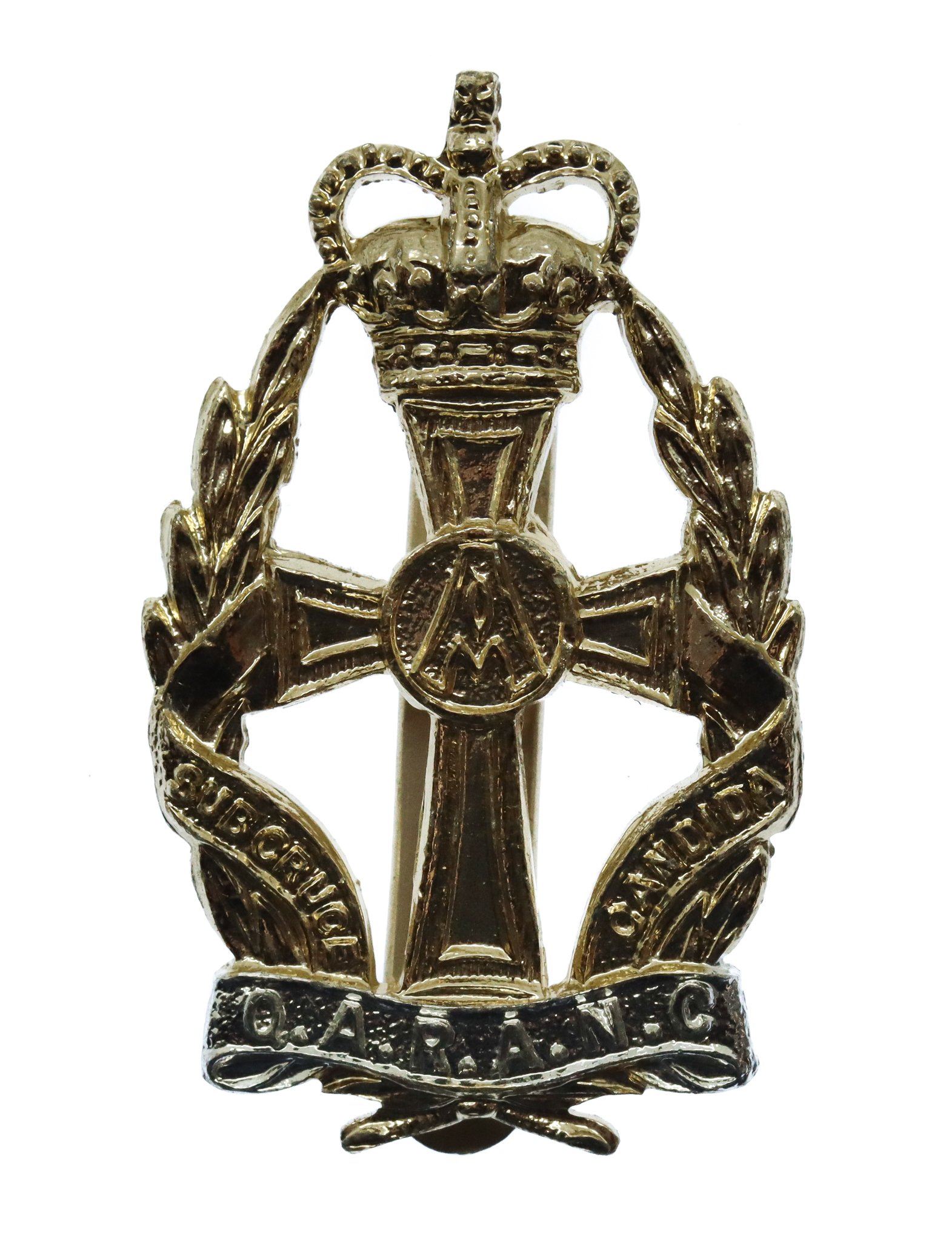 Queen Alexandra's Royal Army Nursing Corps (Q.A.R.A.N.C.) Anodised (Staybrite) Cap Badge 