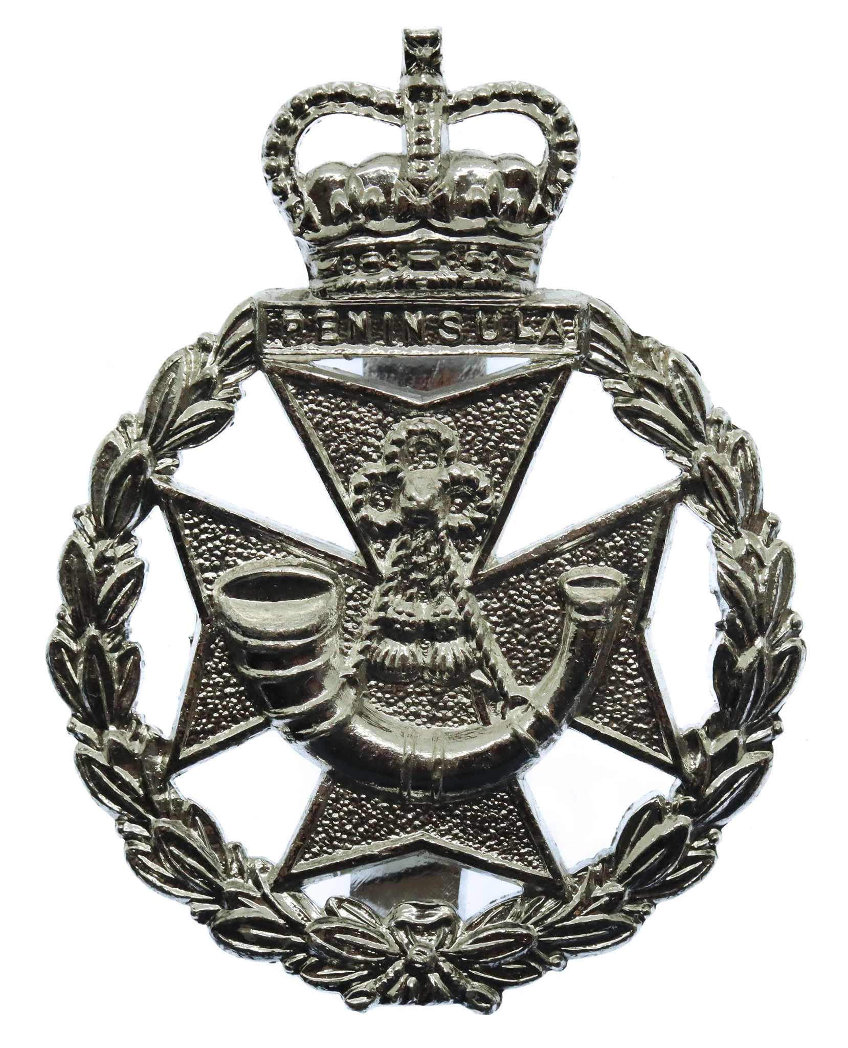 Green Jackets Brigade Anodised (Staybrite) Cap Badge