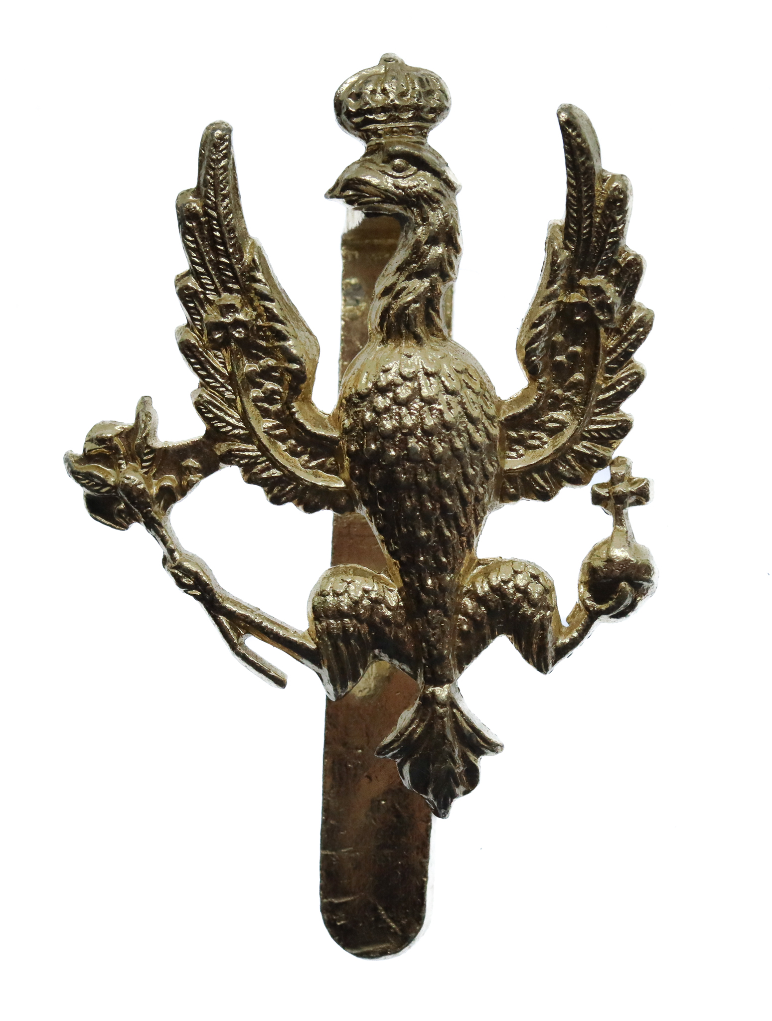 14th/20th Hussars Anodised (Staybrite) Cap Badge