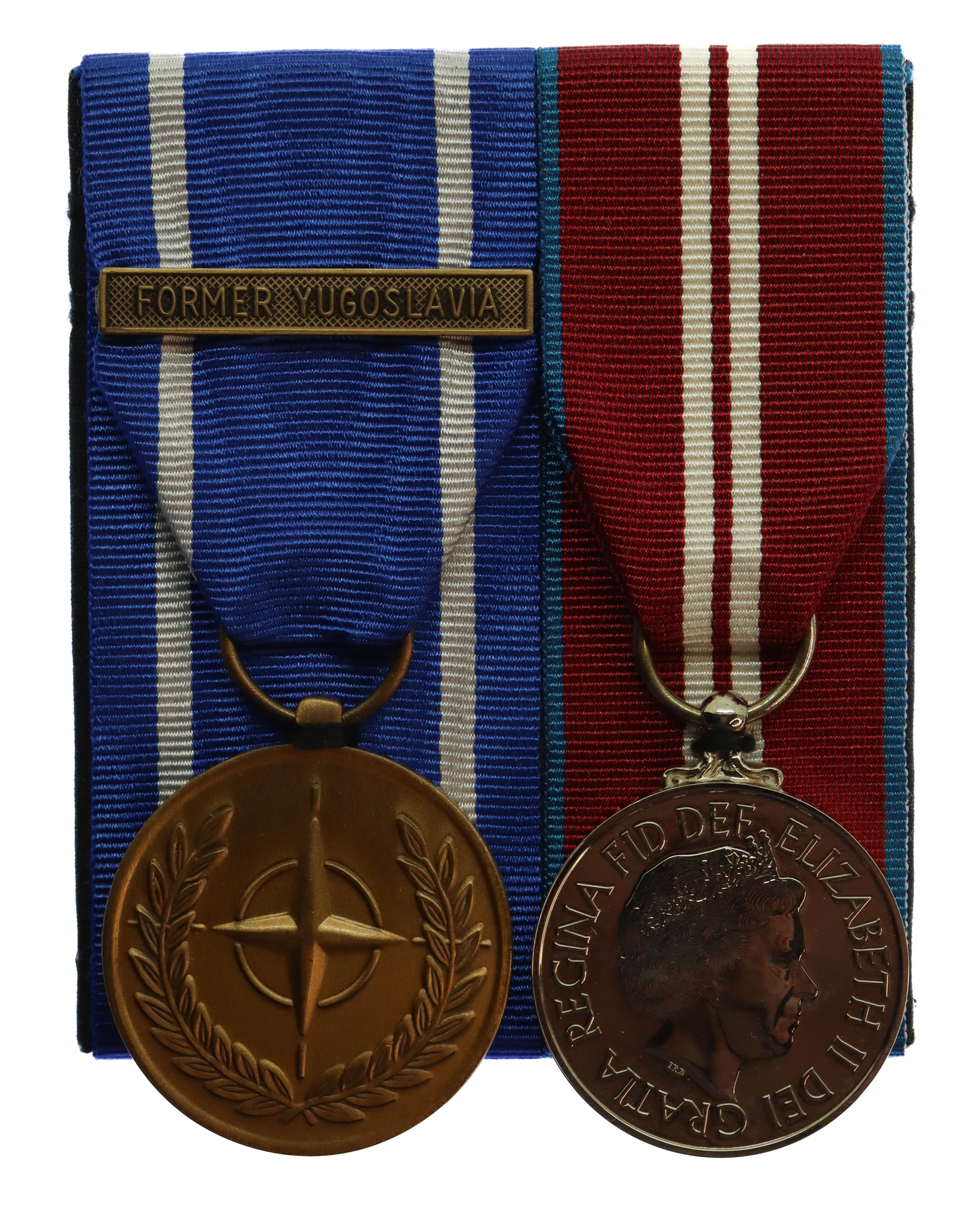 NATO Former Yugoslavia & 2012 Diamond Jubilee Medal Pair