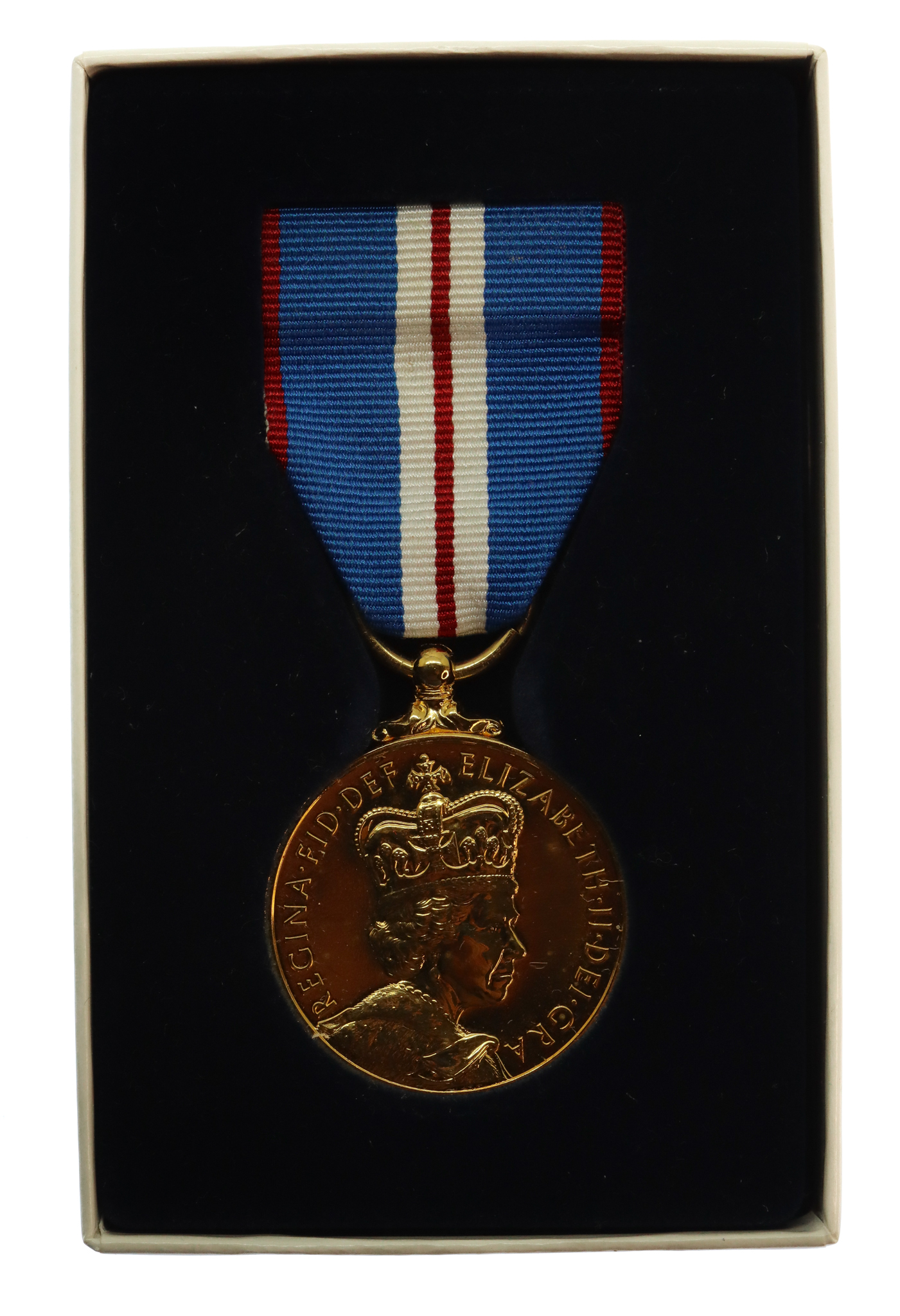 2002 Queen Elizabeth II Golden Jubilee Medal in Box of Issue