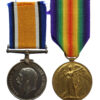 WW1 British War & Victory Medal Pair - Pte. A.R. Cannings, 10th Bn. West Yorkshire Regiment