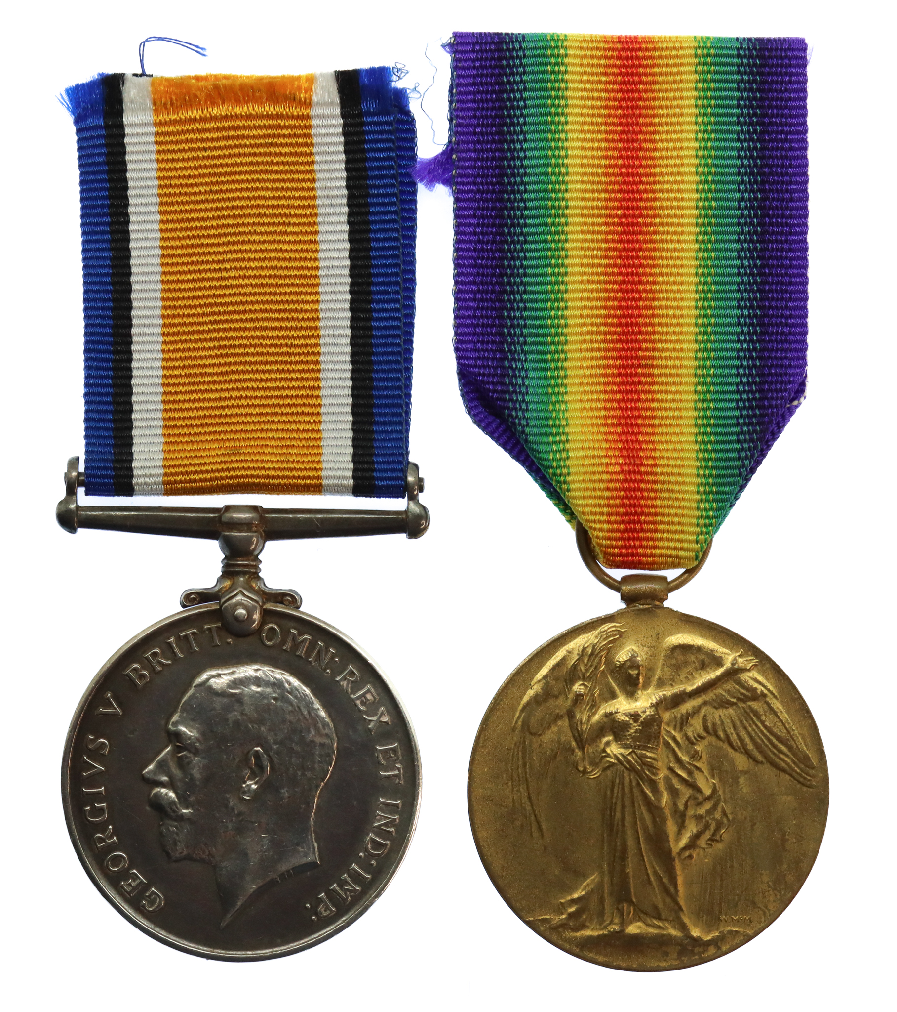 WW1 British War & Victory Medal Pair - Pte. A.R. Cannings, 10th Bn. West Yorkshire Regiment