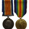 WW1 British War & Victory Casualty Medal Pair - Pte. R. Sherwood, 10th Bn. West Yorkshire Regiment - K.I.A. 23/4/17