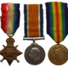 WW1 1914-15 Star Medal Trio - Cpl. P.C. Mountain, 10th Bn. West Yorkshire Regiment - Wounded 1/7/16 (Somme)
