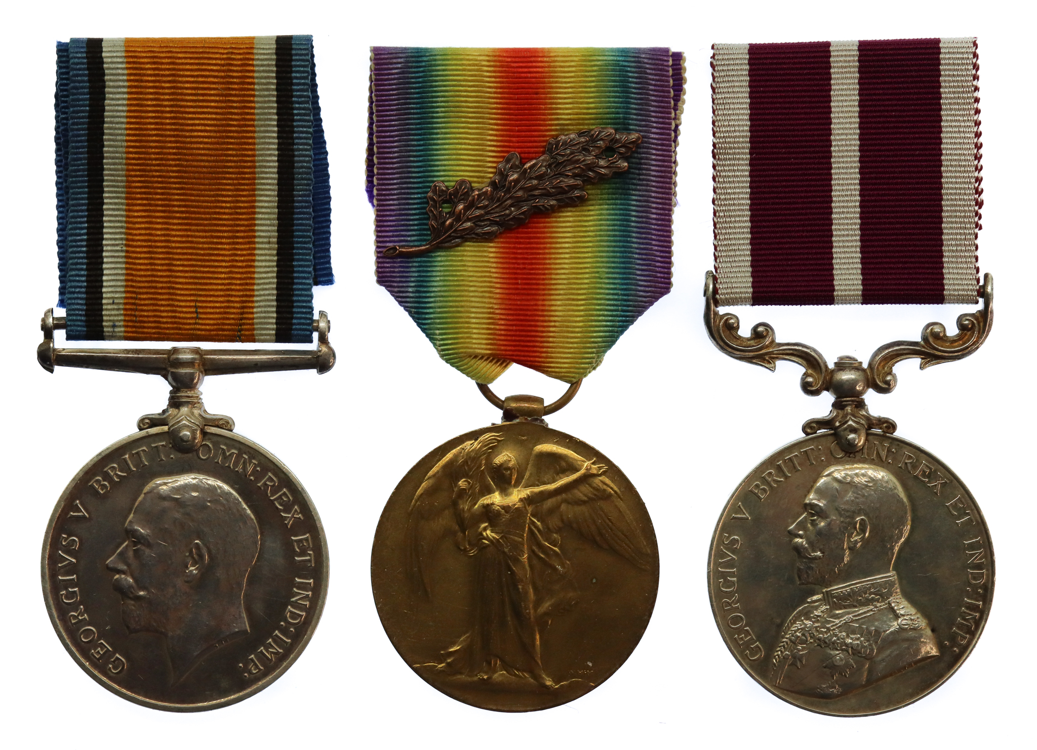 WW1 Meritorious Service Medal Group of Three - S. Sjt. P. Norton, Army Service Corps