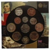 Royal Mint 2009 United Kingdom Brilliant Uncirculated Coin Set with Rare Kew Gardens 50p Coin