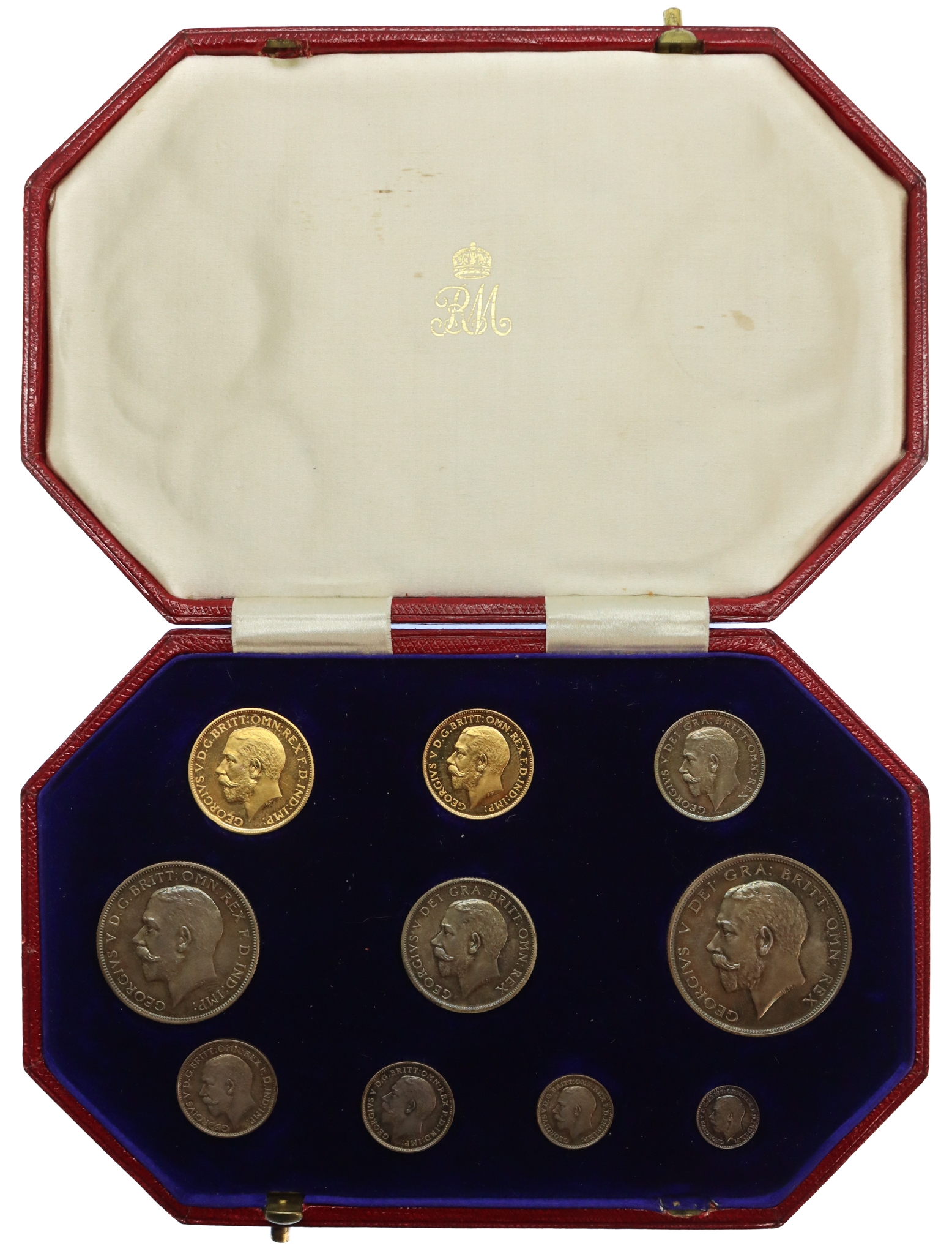 1911 George V Coronation Proof Specimen 10 Piece Short Coin Set
