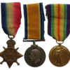 WW1 1914-15 Star Medal Trio - Pte. E. Davenport, 10th Bn. West Yorkshire Regiment
