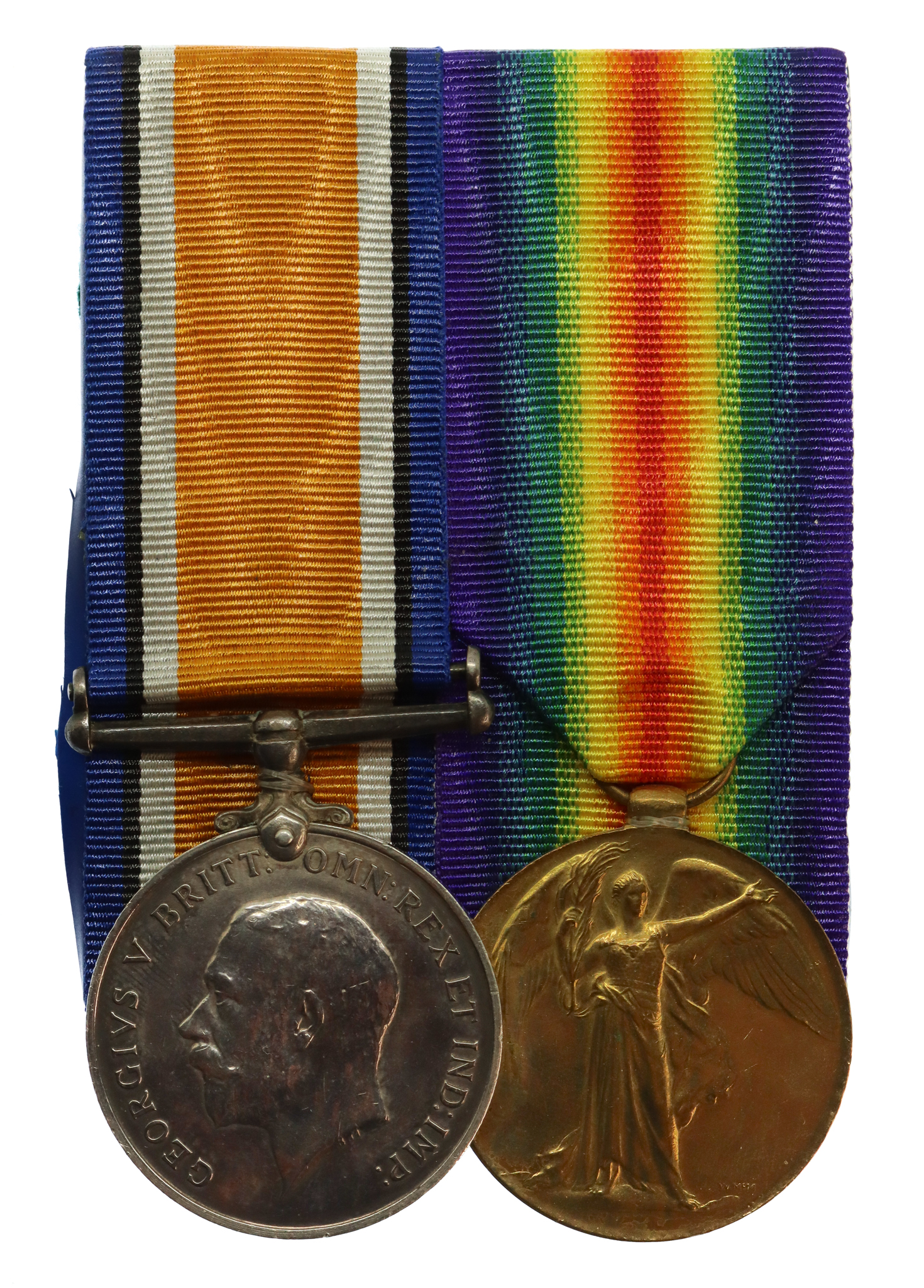 WW1 British War & Victory Medal Pair - Pte. T.E. Bryant, 10th Bn. West Yorkshire Regiment - Died of Wounds, 18/9/18
