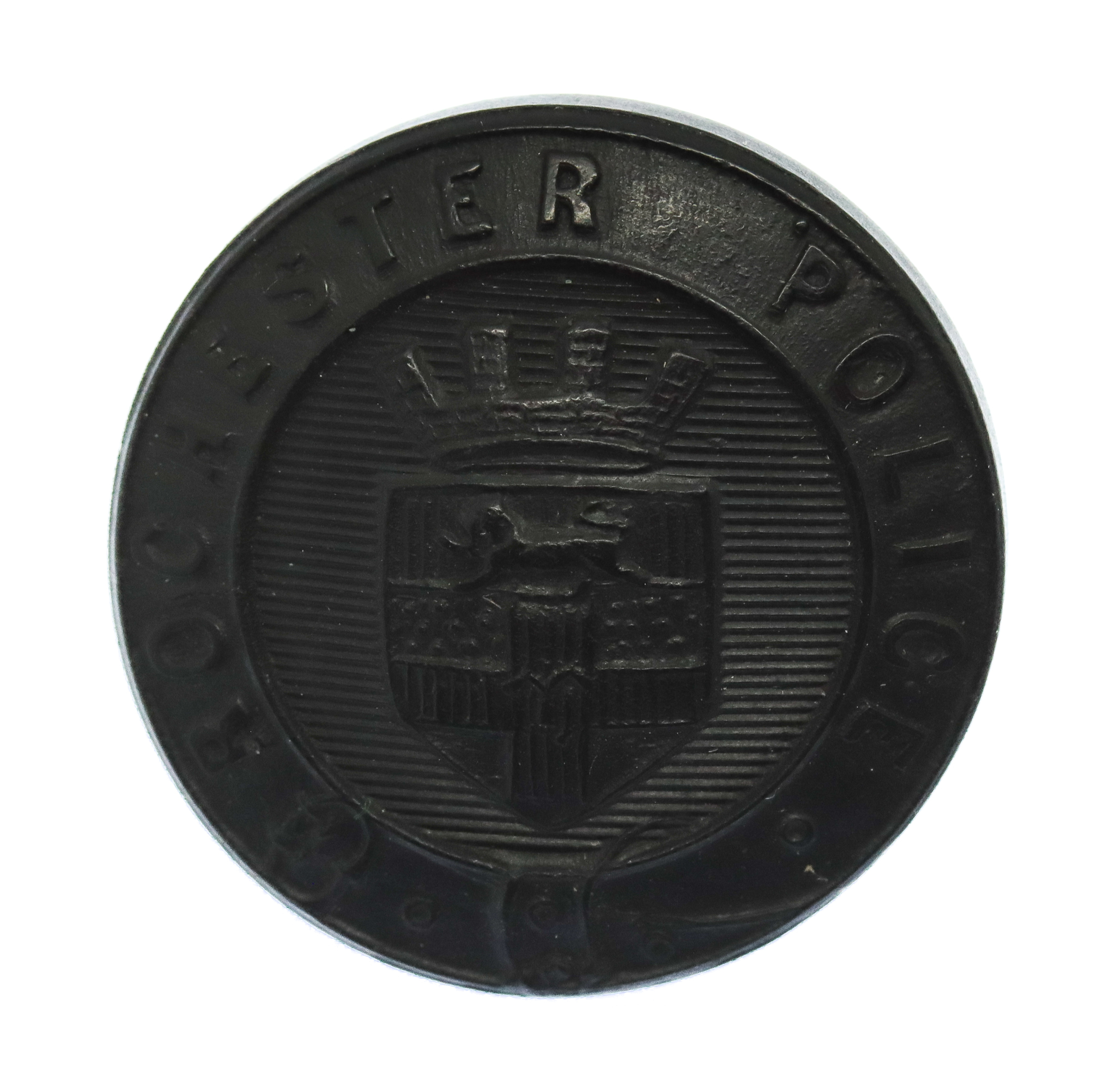 Rochester City Police Black Coat of Arms Button (24mm)