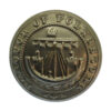 Folkestone Borough Police White Metal Button (26mm)