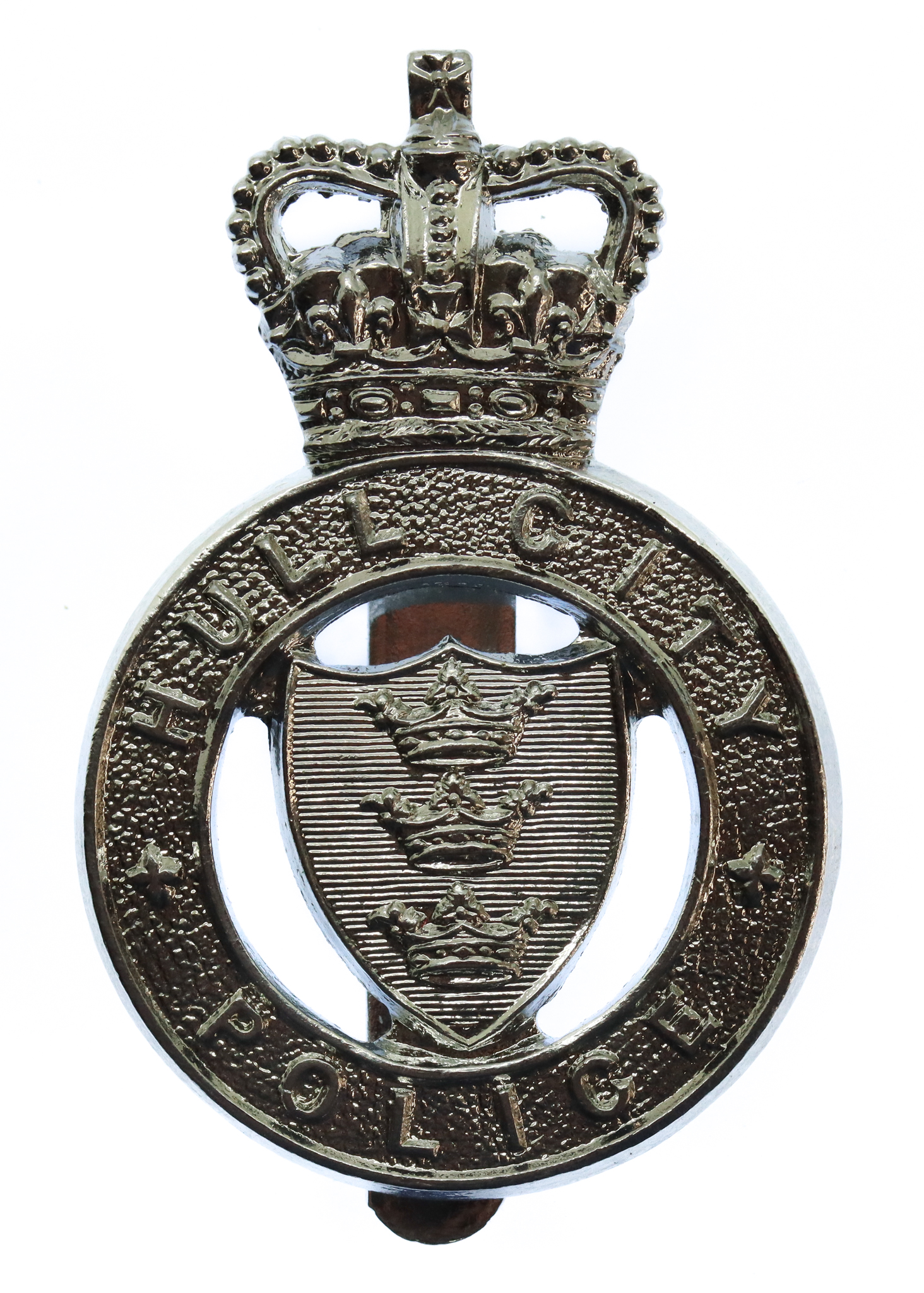 Hull City Police Cap Badge - Queen's Crown