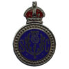 Peebles Special Constabulary Enamelled Lapel Badge - King's Crown