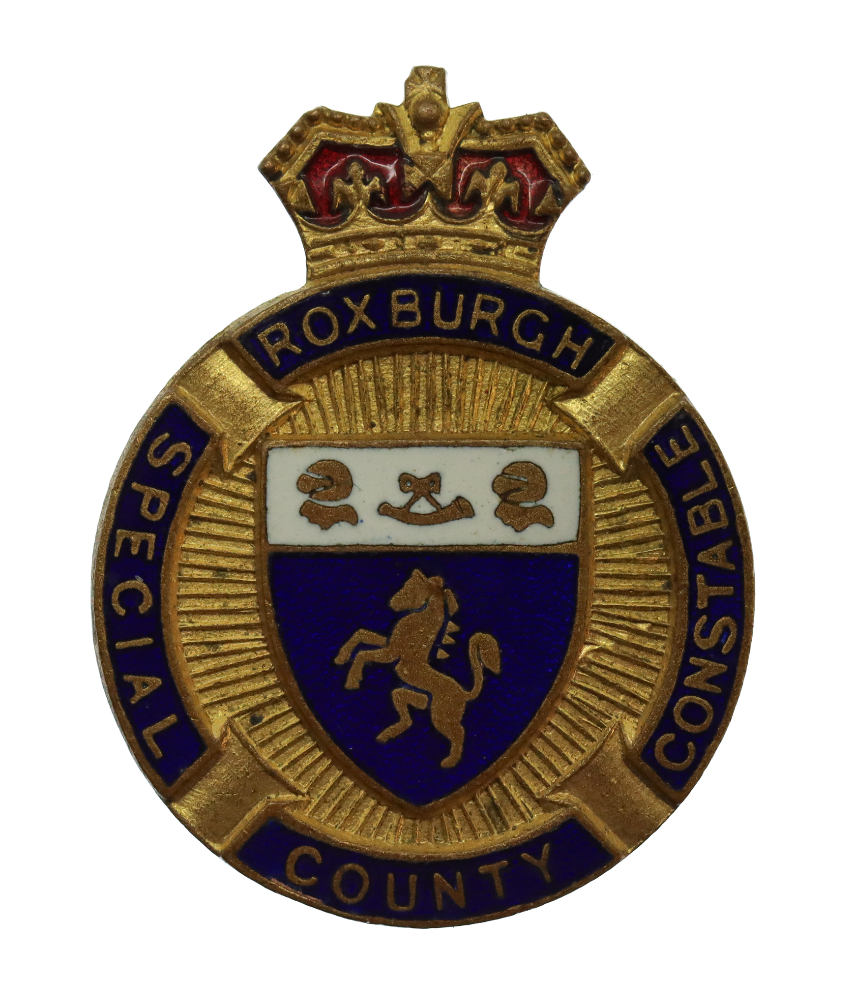 Roxburgh County Special Constable Enamelled Lapel Badge