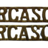 Pair of Royal Canadian Army Service Corps (R.C.A.S.C.) Shoulder Titles