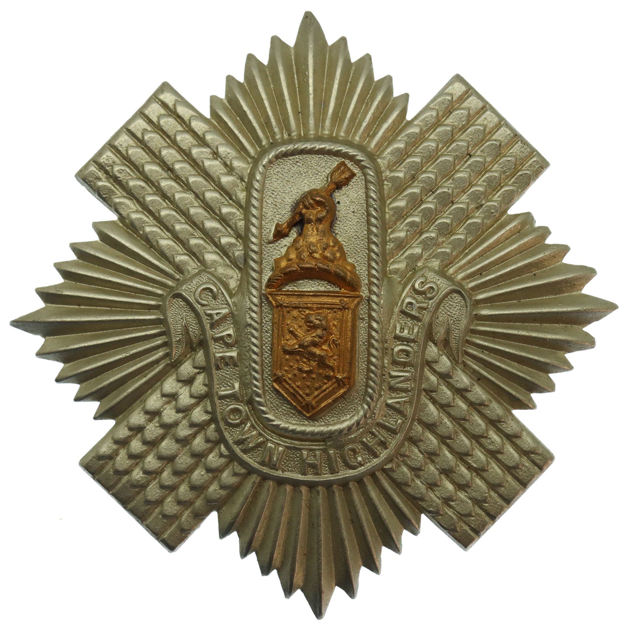 South African Cape Town Highlanders Cap Badge