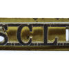 Somerset & Cornwall Light Infantry (S.C.L.I.) Anodised (Staybrite) Shoulder Title