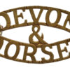 Devonshire & Dorset Regiment (DEVON/&/DORSET) Shoulder Title