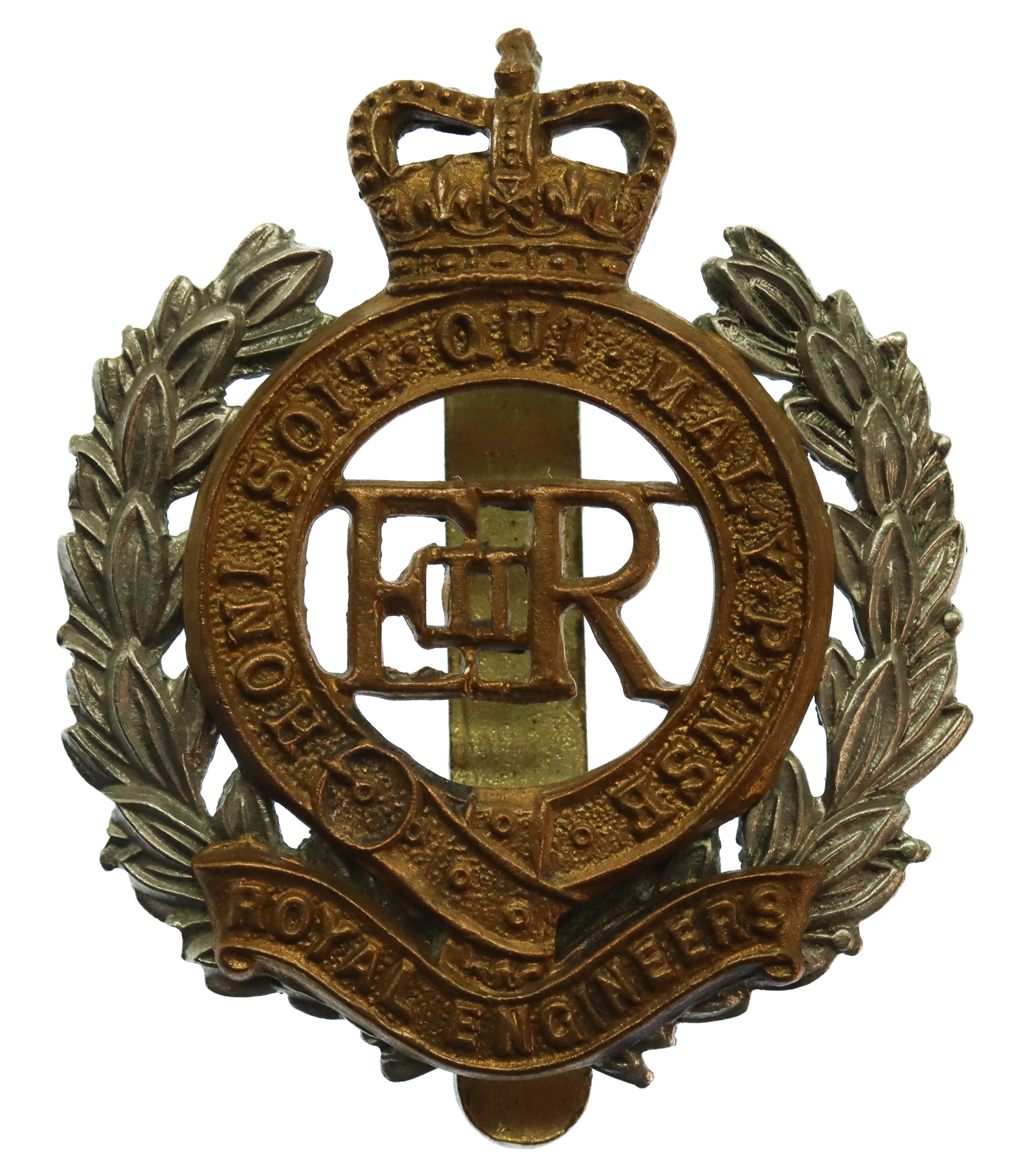 EIIR Royal Engineers Bi-Metal Cap Badge