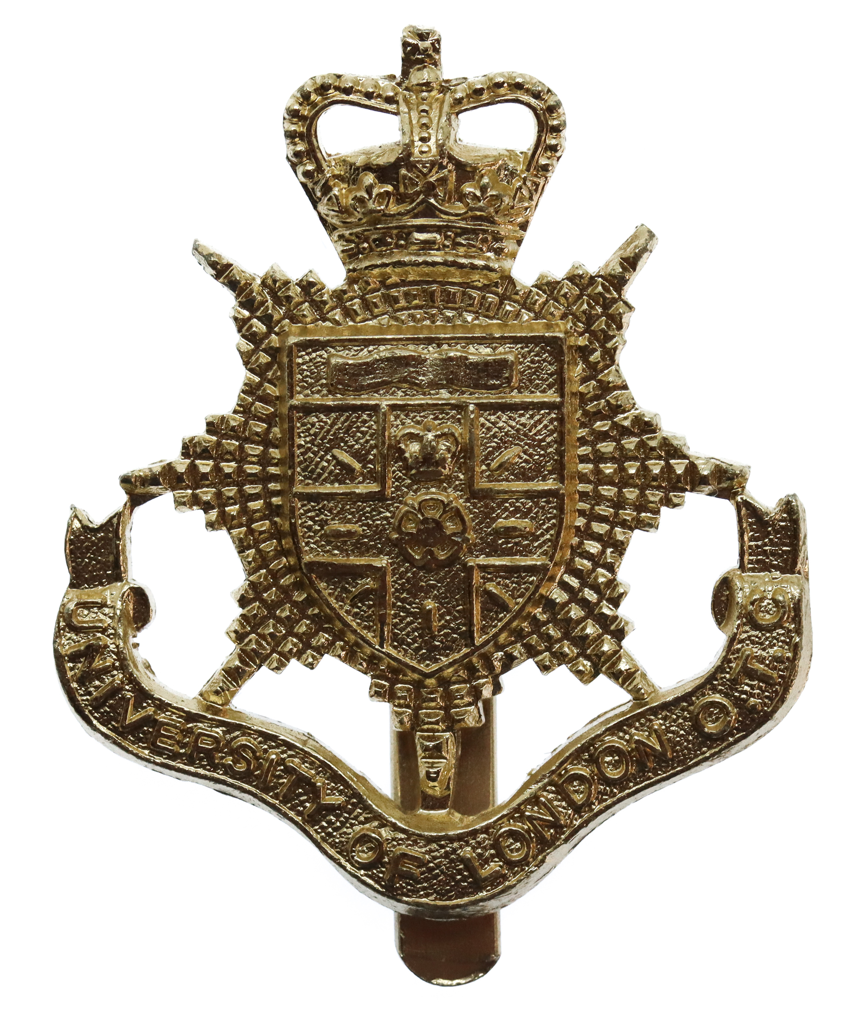 University of London O.T.C. Anodised (Staybrite) Cap Badge