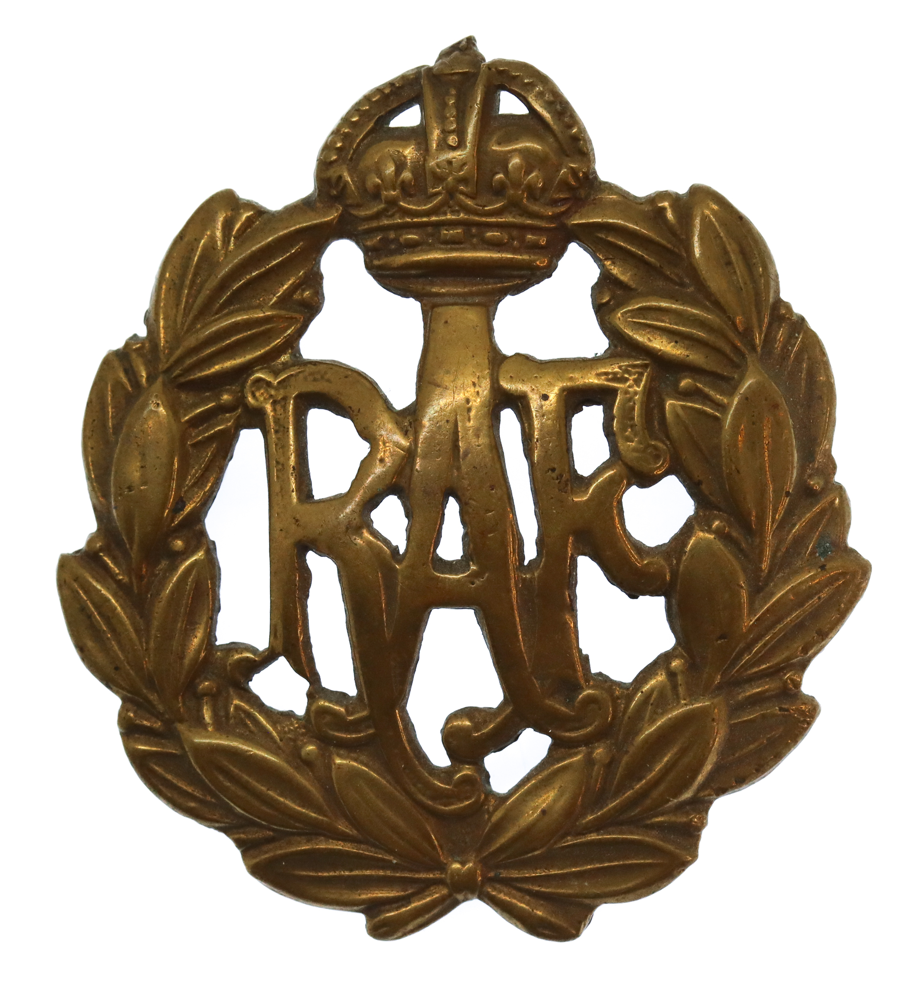 Royal Air Force (R.A.F.) Cap Badge - King's Crown