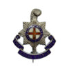 Royal Sussex Regiment Silver & Enamel Sweetheart Brooch/Lapel Badge