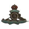 Royal Artillery Silver & Enamel Sweetheart Brooch - King's Crown