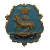 The Queen's (Royal West Surrey) Regiment Enamelled Sweetheart Brooch