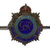 George VI Royal Army Service Corps (R.A.S.C.) Sterling Silver & Enamel Sweetheart Brooch