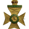 King's Royal Rifle Corps (K.R.R.C.) Enamelled Sweetheart Brooch - King's Crown