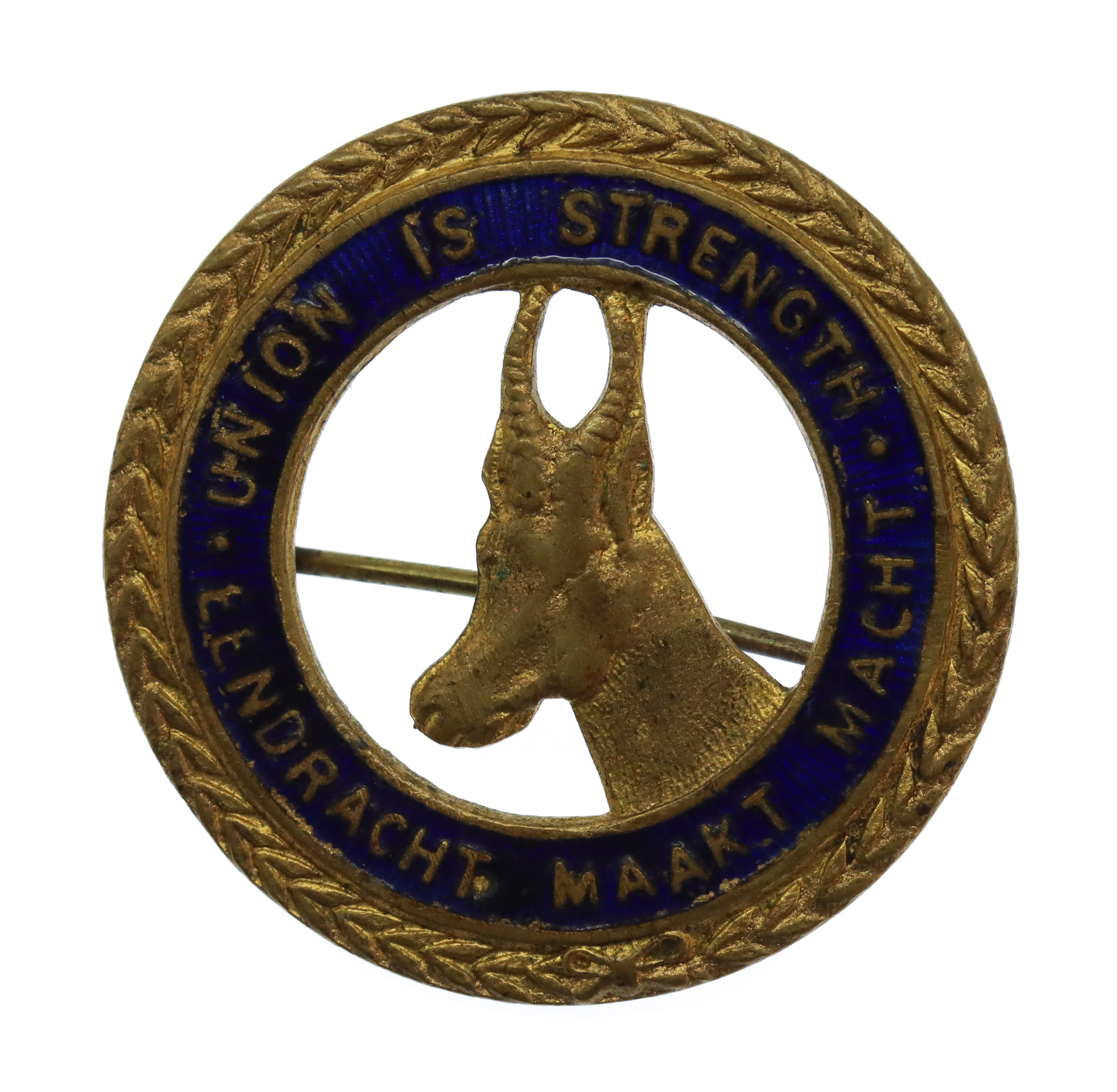 South African Infantry Enamelled Sweetheart Brooch