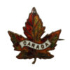 Canadian Canada Enamelled Maple Leaf Sweetheart Brooch