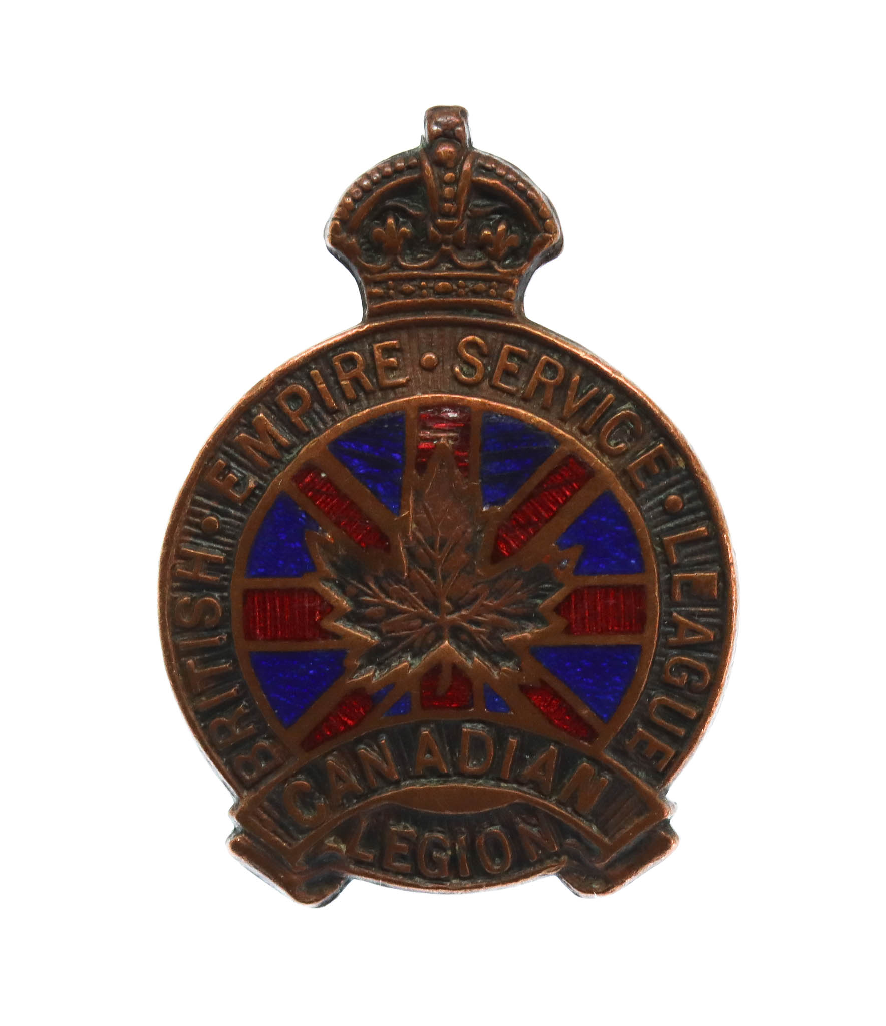 British Empire Service League Canadian Legion Enamelled Lapel Badge