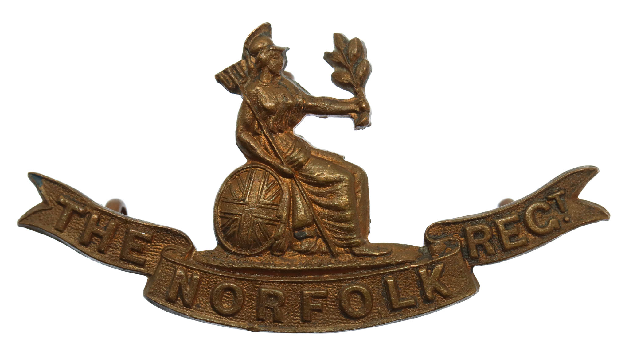 Norfolk Regiment Officer's Collar Badge