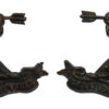 Pair of 2nd South Middlesex Rifle Volunteer Corps Collar Badges