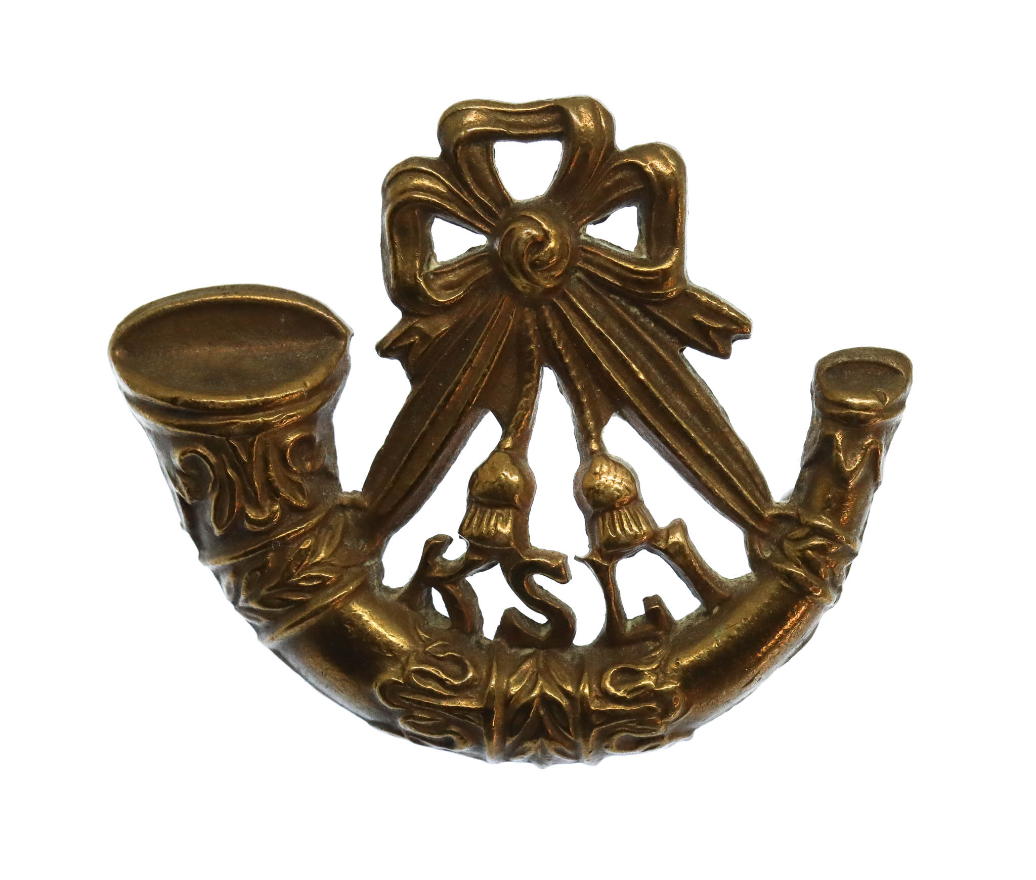 King's Shropshire Light Infantry (K.S.L.I.) Collar Badge