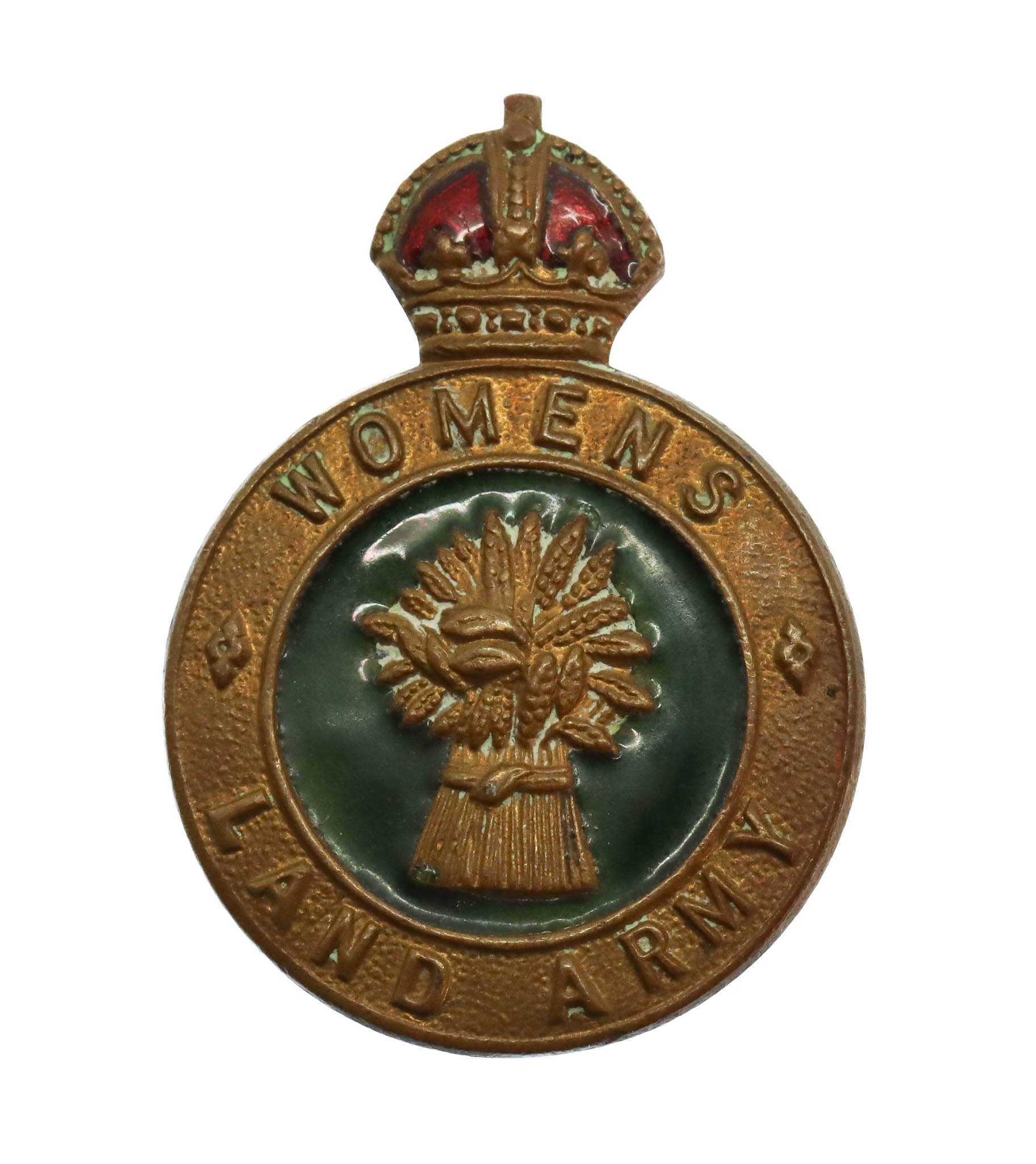 WW2 Women's Land Army Enamelled Hat/Lapel Badge