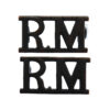 Pair of Royal Marines (RM) Bronze Shoulder Titles
