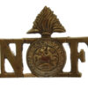 Northumberland Fusiliers Brass Shoulder Title